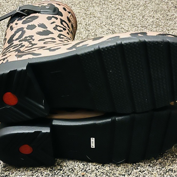 Hunter leopard Print Short Waterproof Rain Boots size 10 - Picture 7 of 8